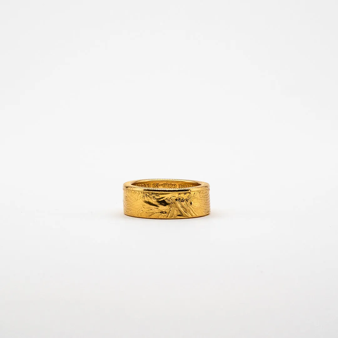 1 oz American Gold Eagle Coin Ring