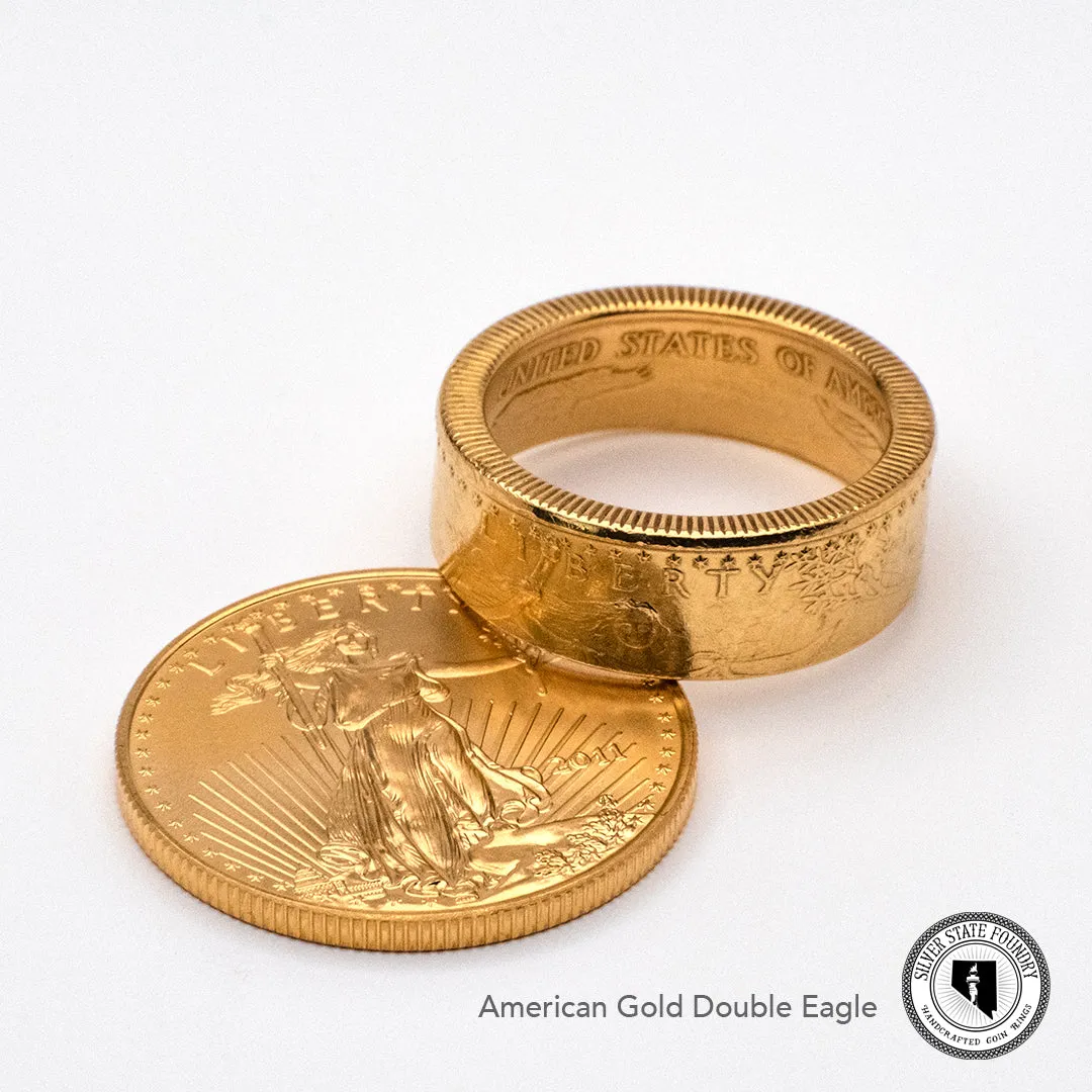1 oz American Gold Eagle Coin Ring