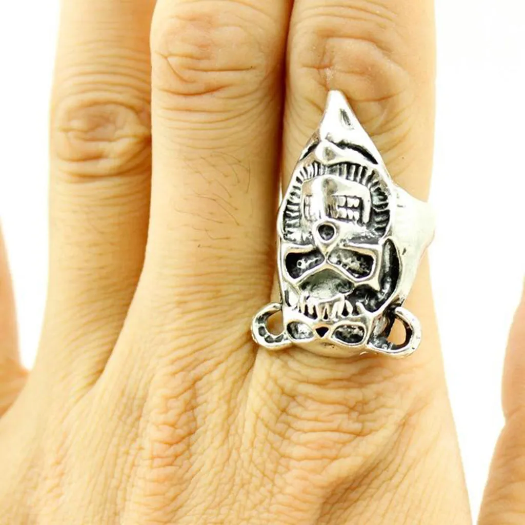 10 Pcs Top-Quality Skull Gothic Rings