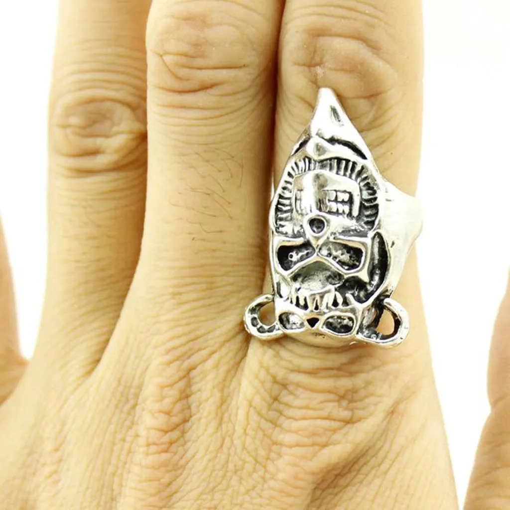 10 Pcs Top-Quality Skull Gothic Rings