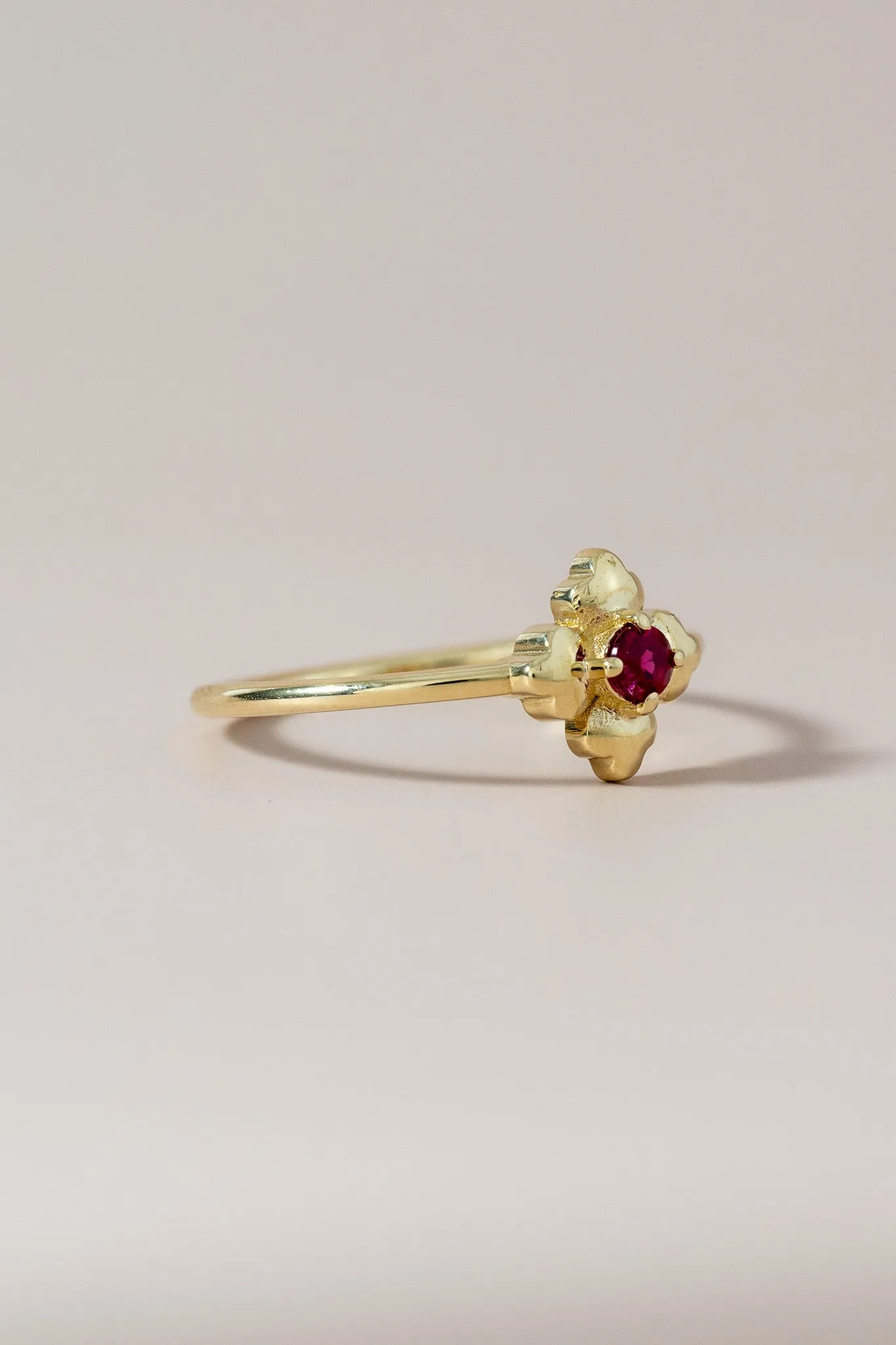 14K Ruby Clover Talavera Ring