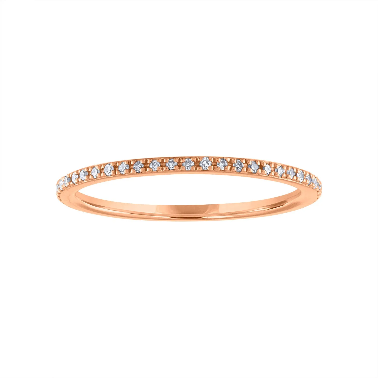 14KT GOLD DIAMOND RING GUARD