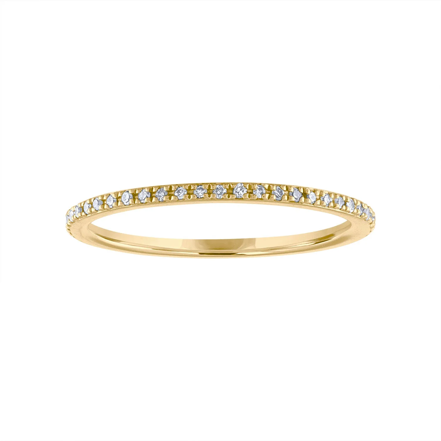 14KT GOLD DIAMOND RING GUARD