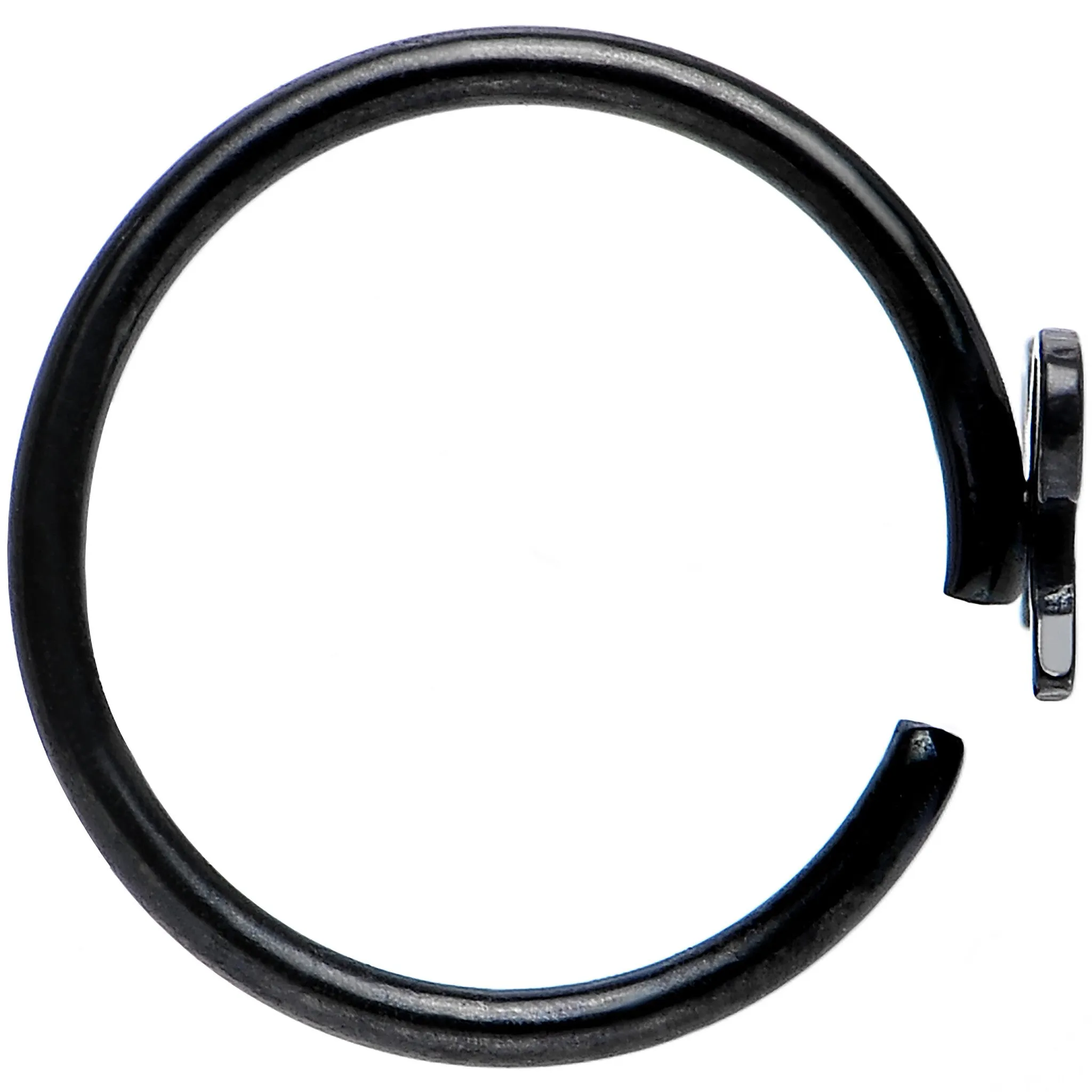 20 Gauge 5/16 Black IP Girly Bow Nose Hoop