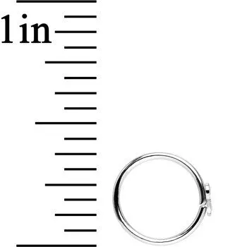 20 Gauge 5/16 Stainless Steel Girly Bow Nose Hoop