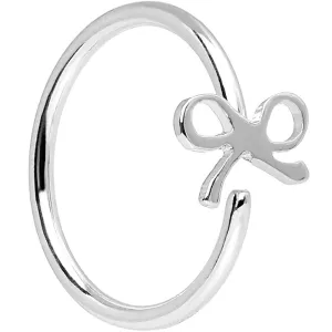 20 Gauge 5/16 Stainless Steel Girly Bow Nose Hoop