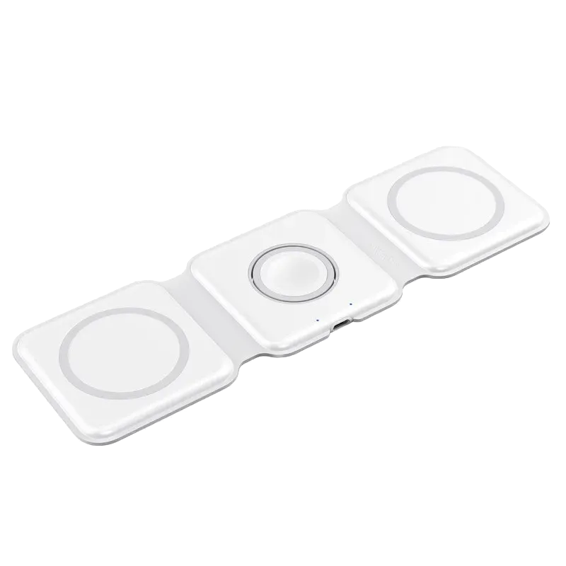3 In 1 Foldable Magnetic Wireless Charger & Stand for iPhone & Apple Watch