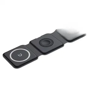 3 In 1 Foldable Magnetic Wireless Charger & Stand for iPhone & Apple Watch