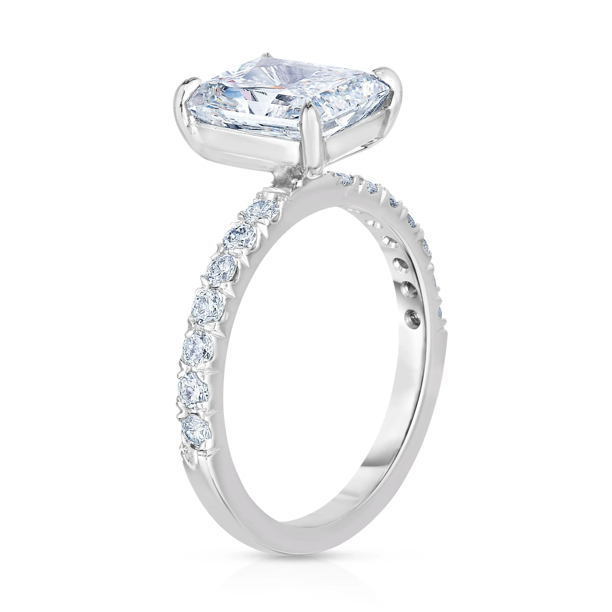 3.24CT RADIANT CUT ENGAGEMENT RING
