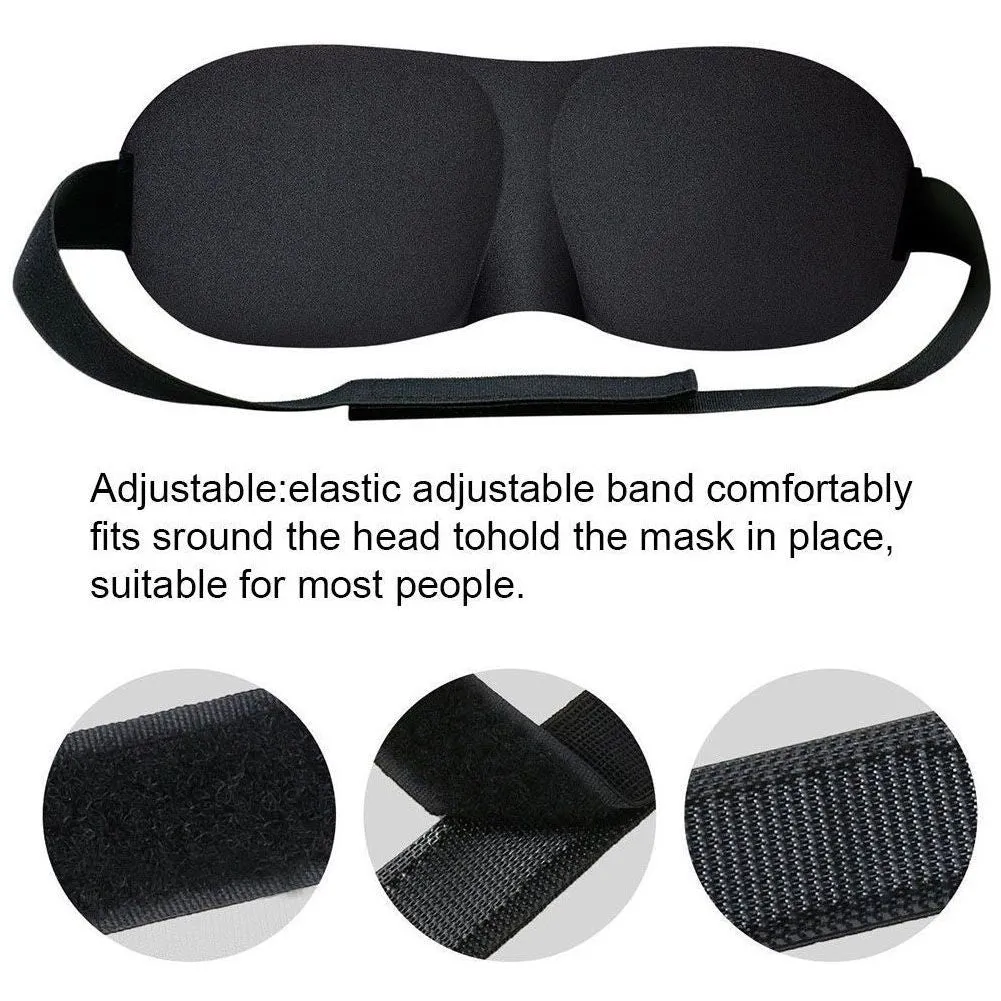 3DTravel Sleep Eye Mask Eyepatch Memory Foam Padded Shade Sleeping Blindfold