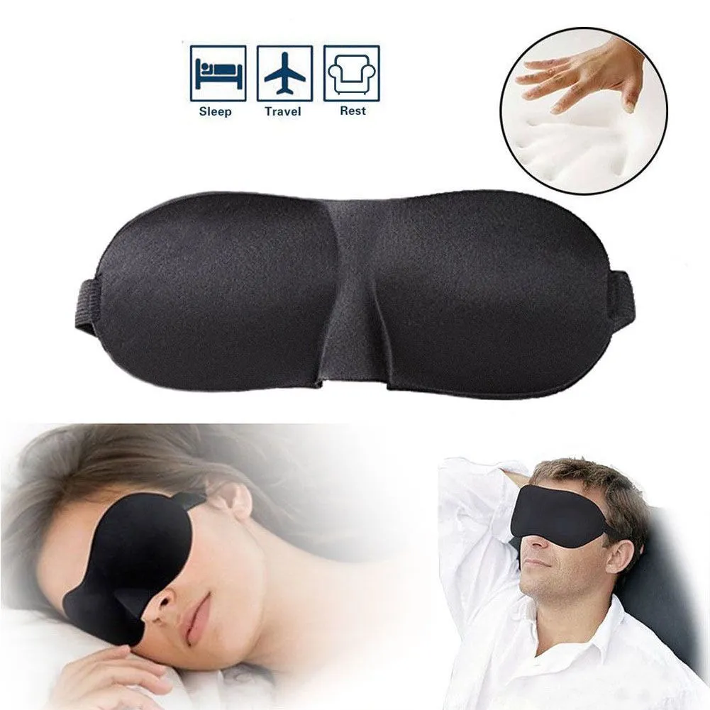 3DTravel Sleep Eye Mask Eyepatch Memory Foam Padded Shade Sleeping Blindfold