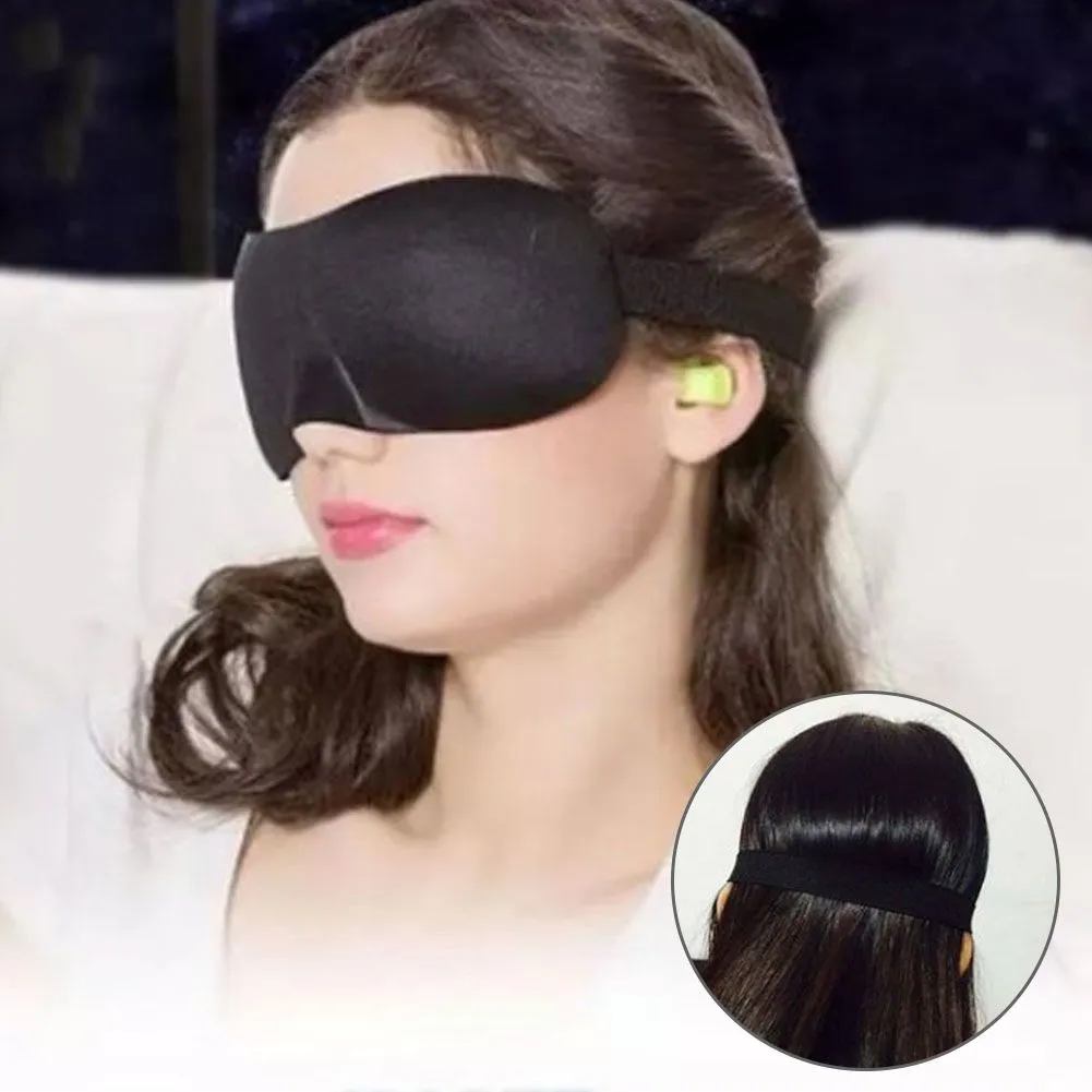 3DTravel Sleep Eye Mask Eyepatch Memory Foam Padded Shade Sleeping Blindfold