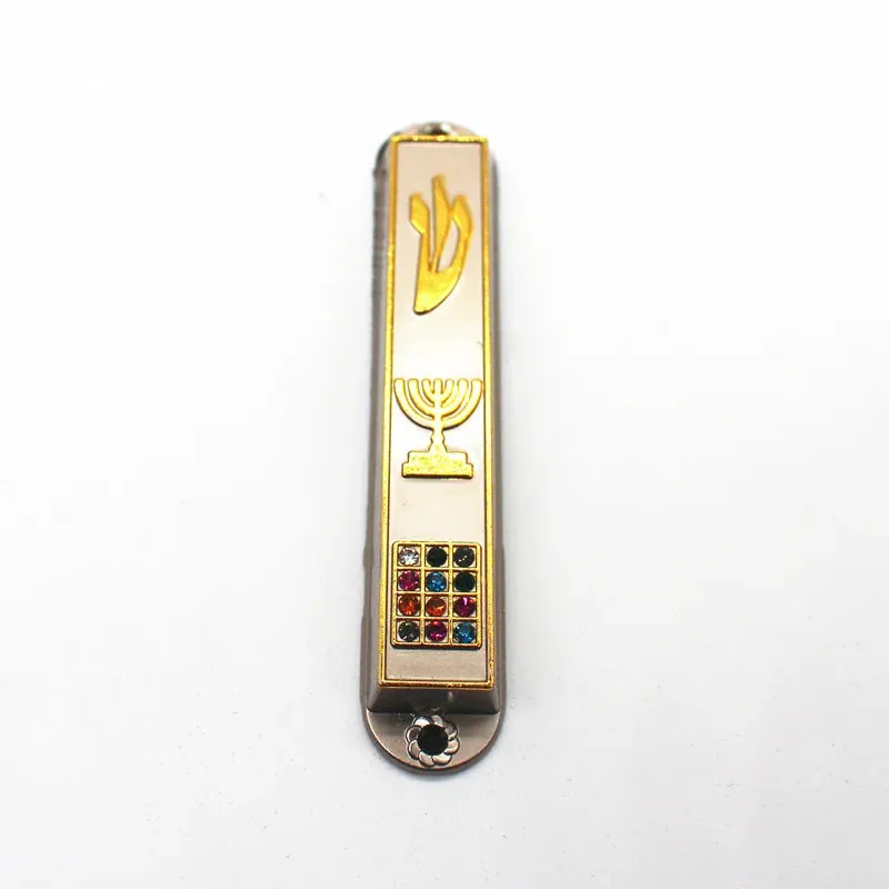 5pcs Mezuzah Case Home Decoration Israel Judaica Door Decor Alloy Church Utensils Hanukkah Gift