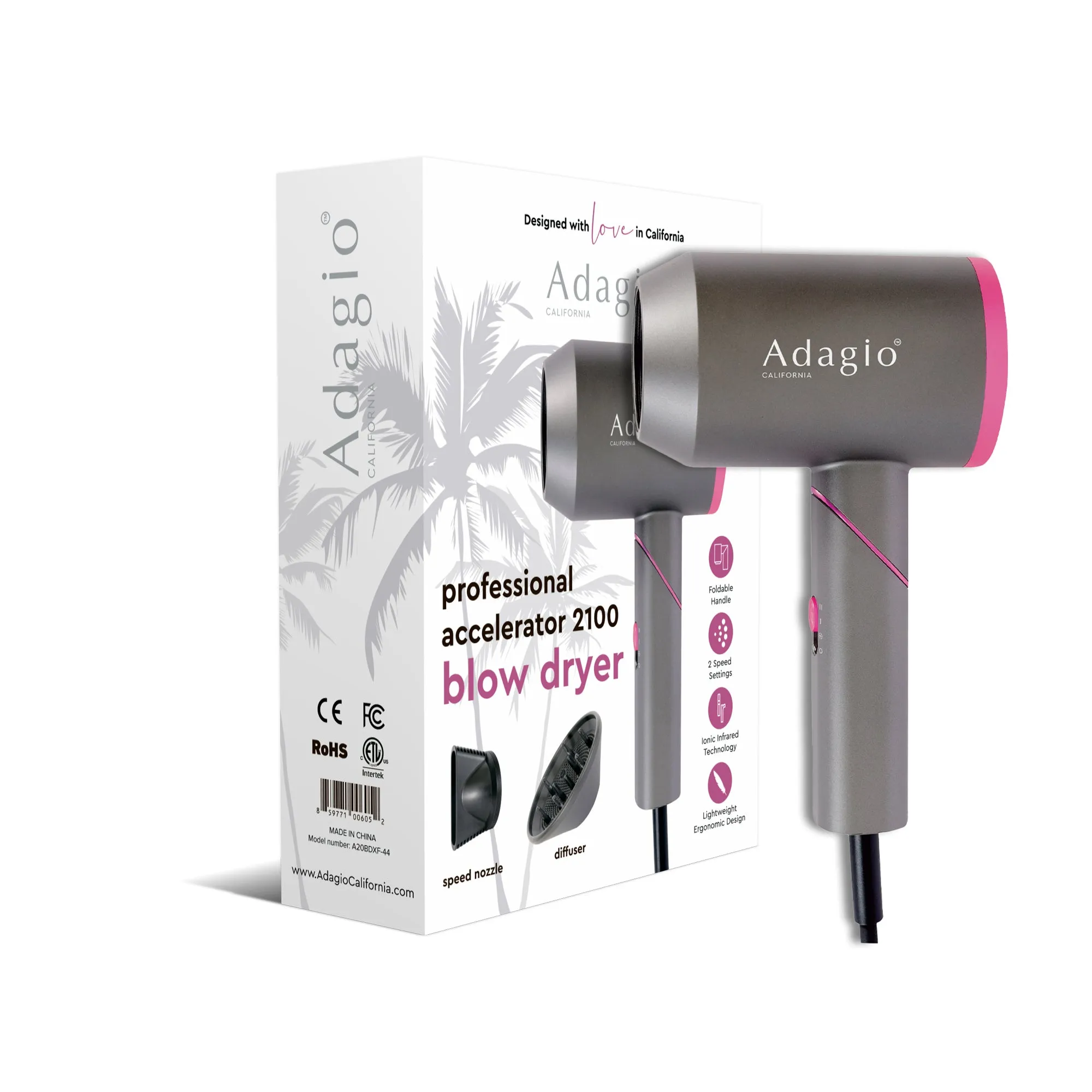 Accelerator 2100 Foldable Blow Dryer