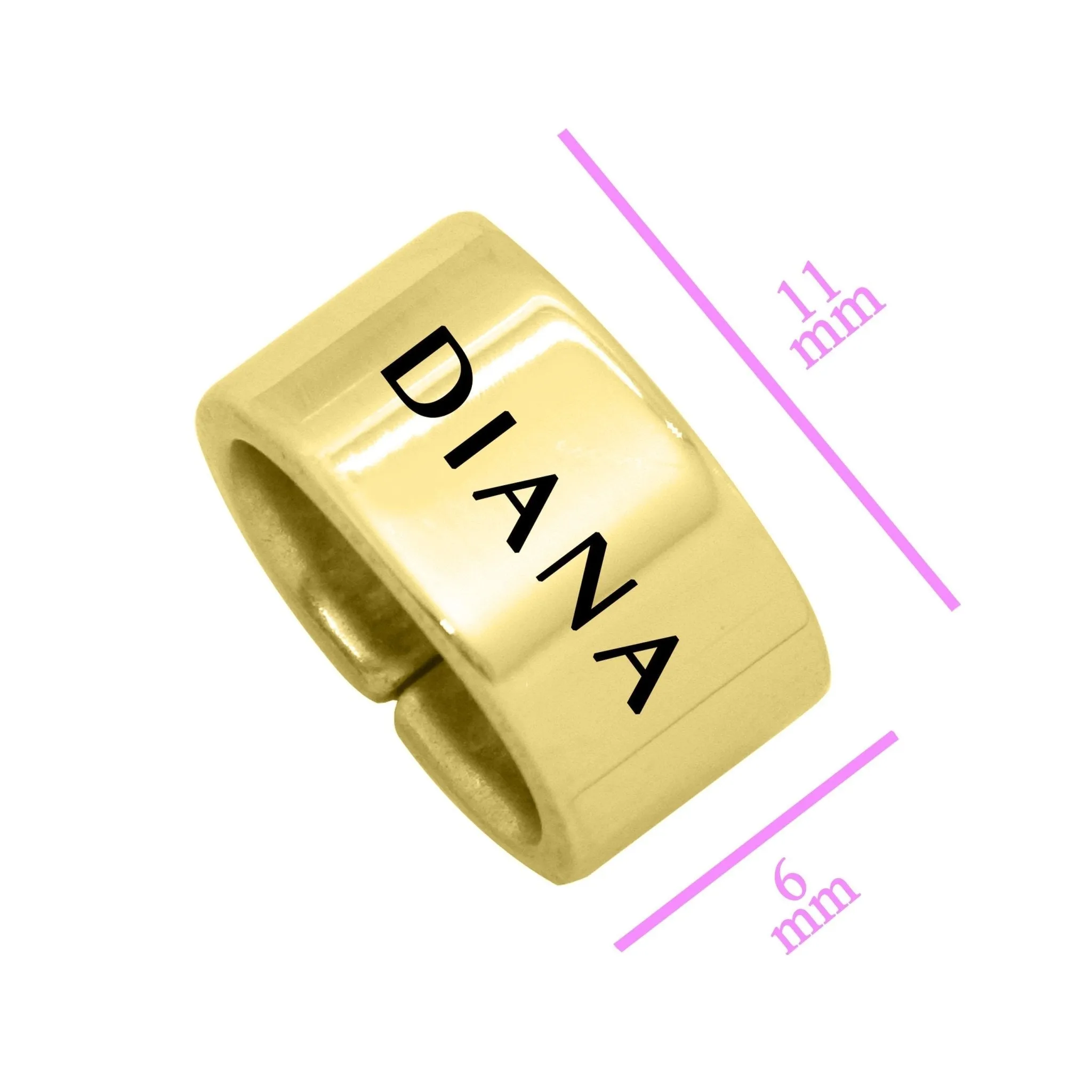 ADDITIONAL Name Charm for Leather Bracelet