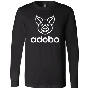 Adobo Pig Head Mens Jersey Long Sleeve T-Shirt