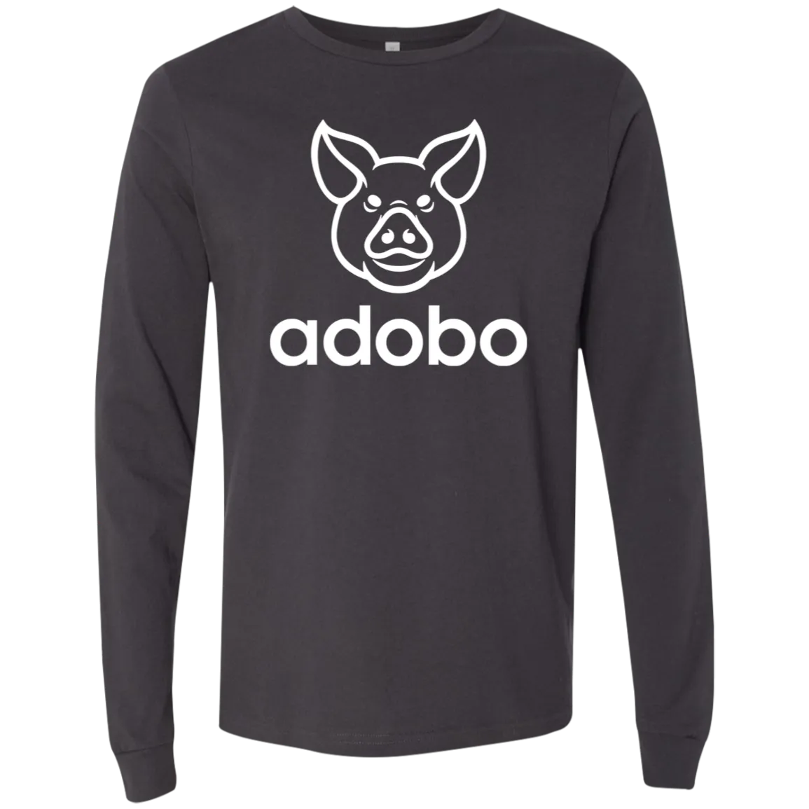 Adobo Pig Head Mens Jersey Long Sleeve T-Shirt