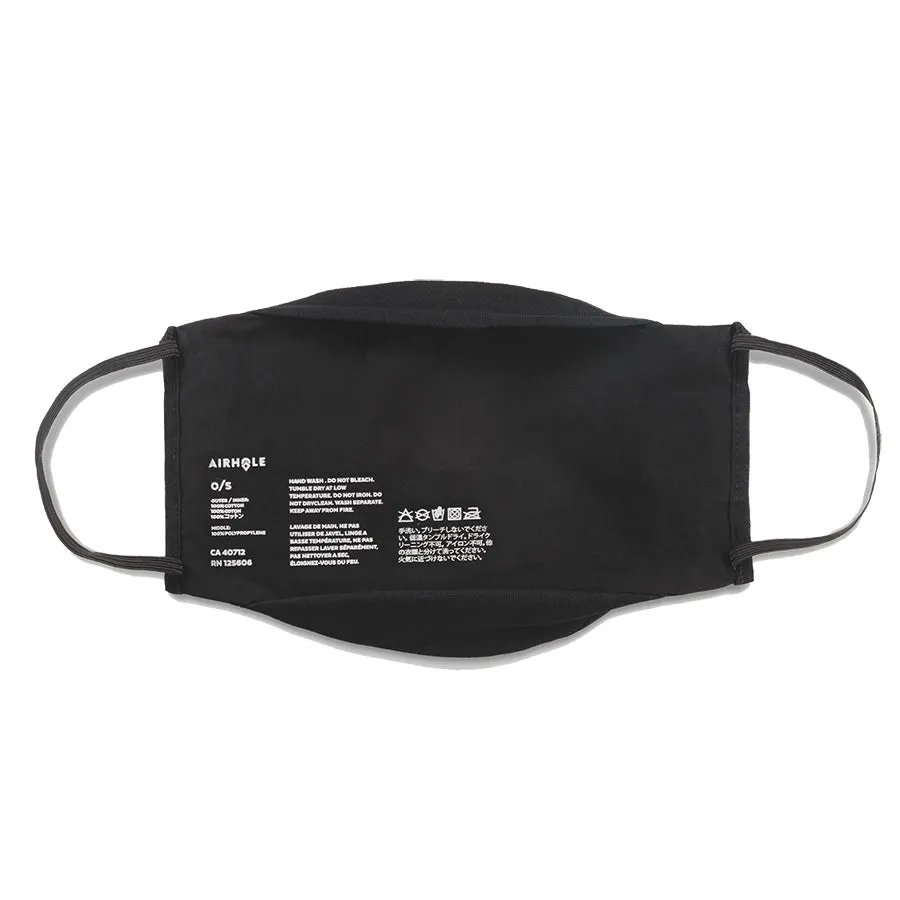 Airhole Advanced Daily Face Mask Black