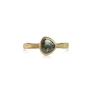 Alaria Solitaire and Rose Cut Pear Diamond