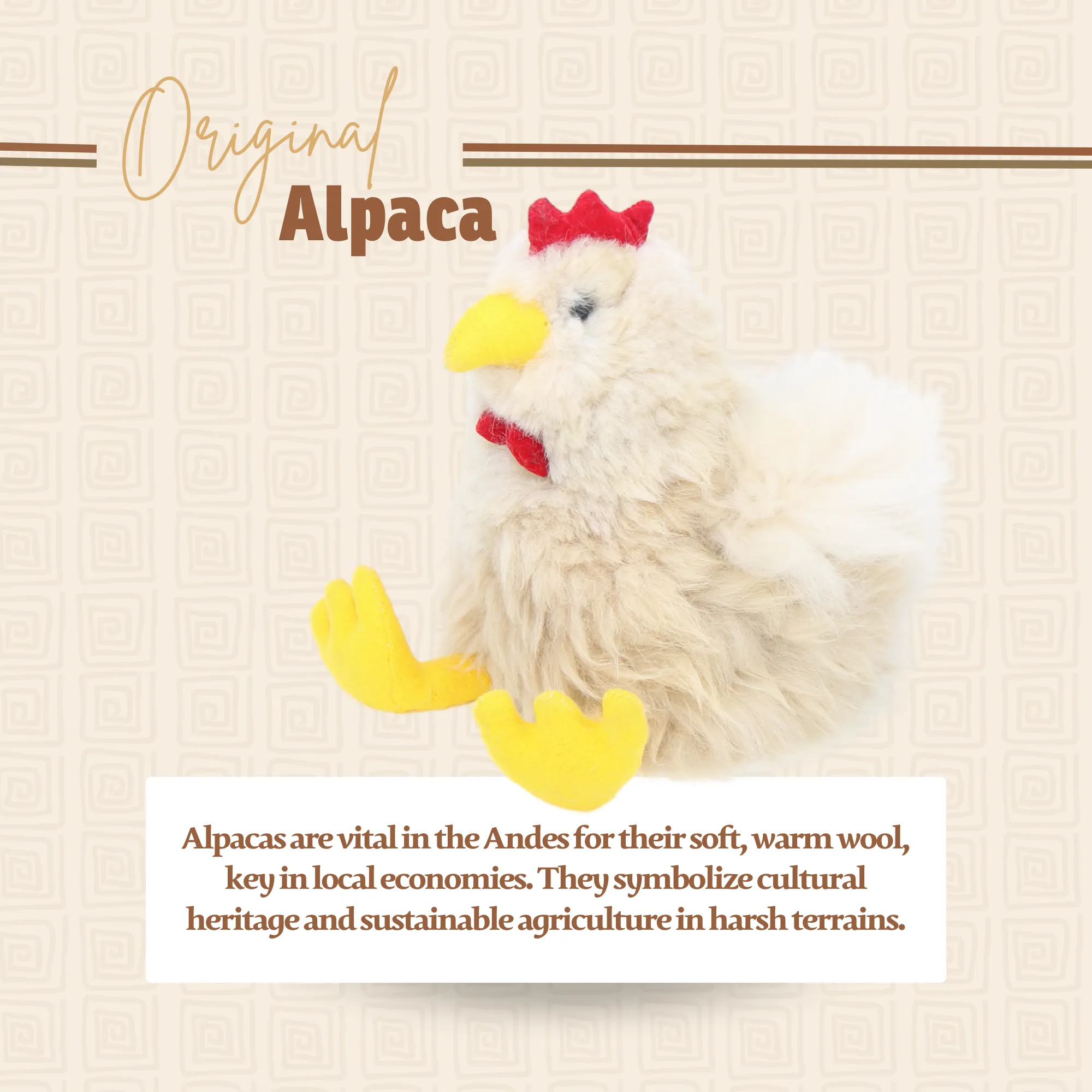 Alpaca Rooster Stuffie