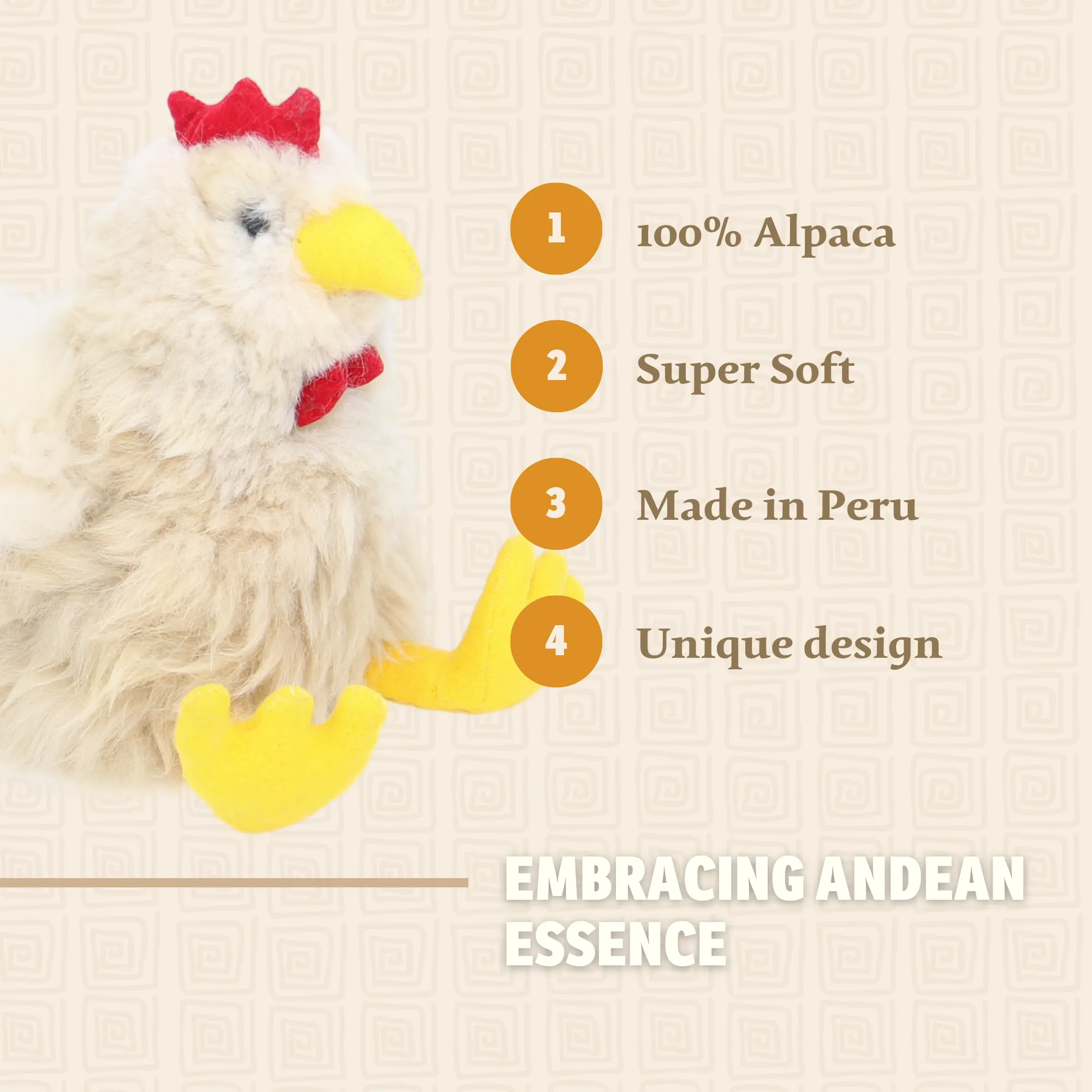 Alpaca Rooster Stuffie