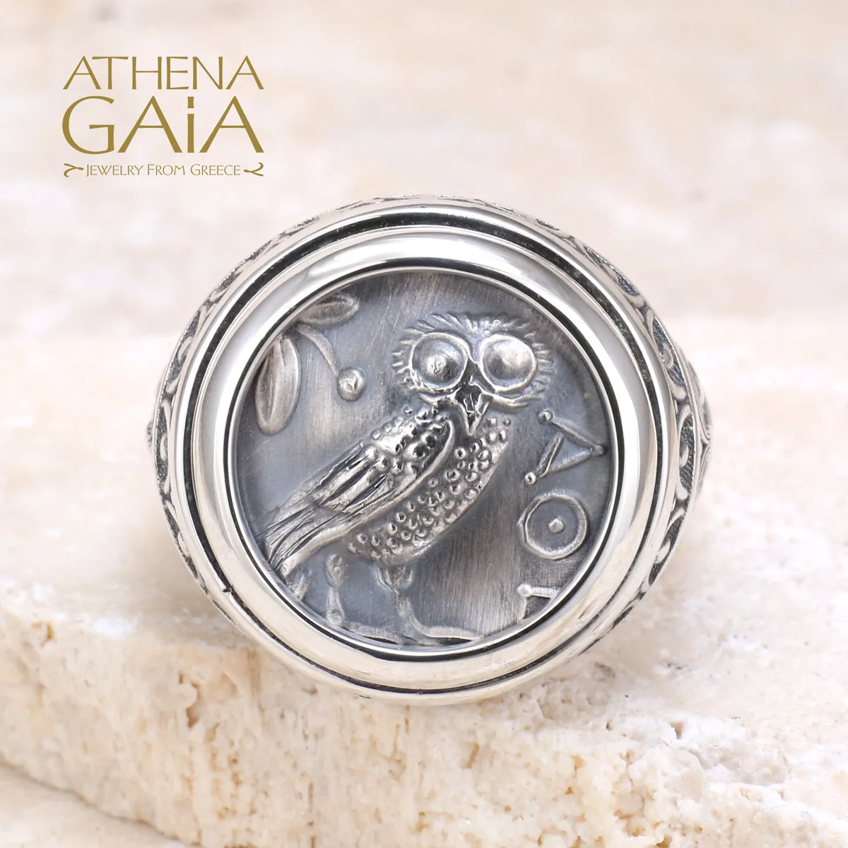 Athena's Owl Ring