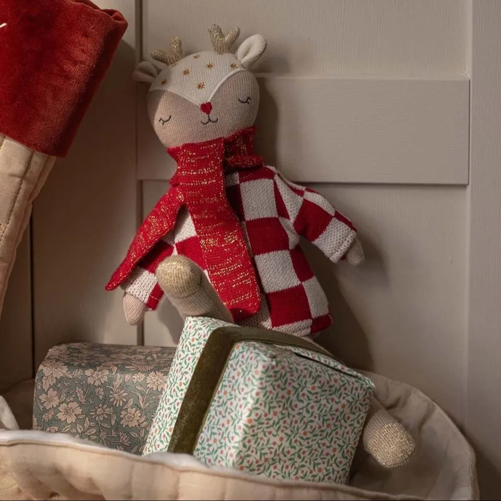 AVERY ROW Knitted Toddler Toy - Reindeer