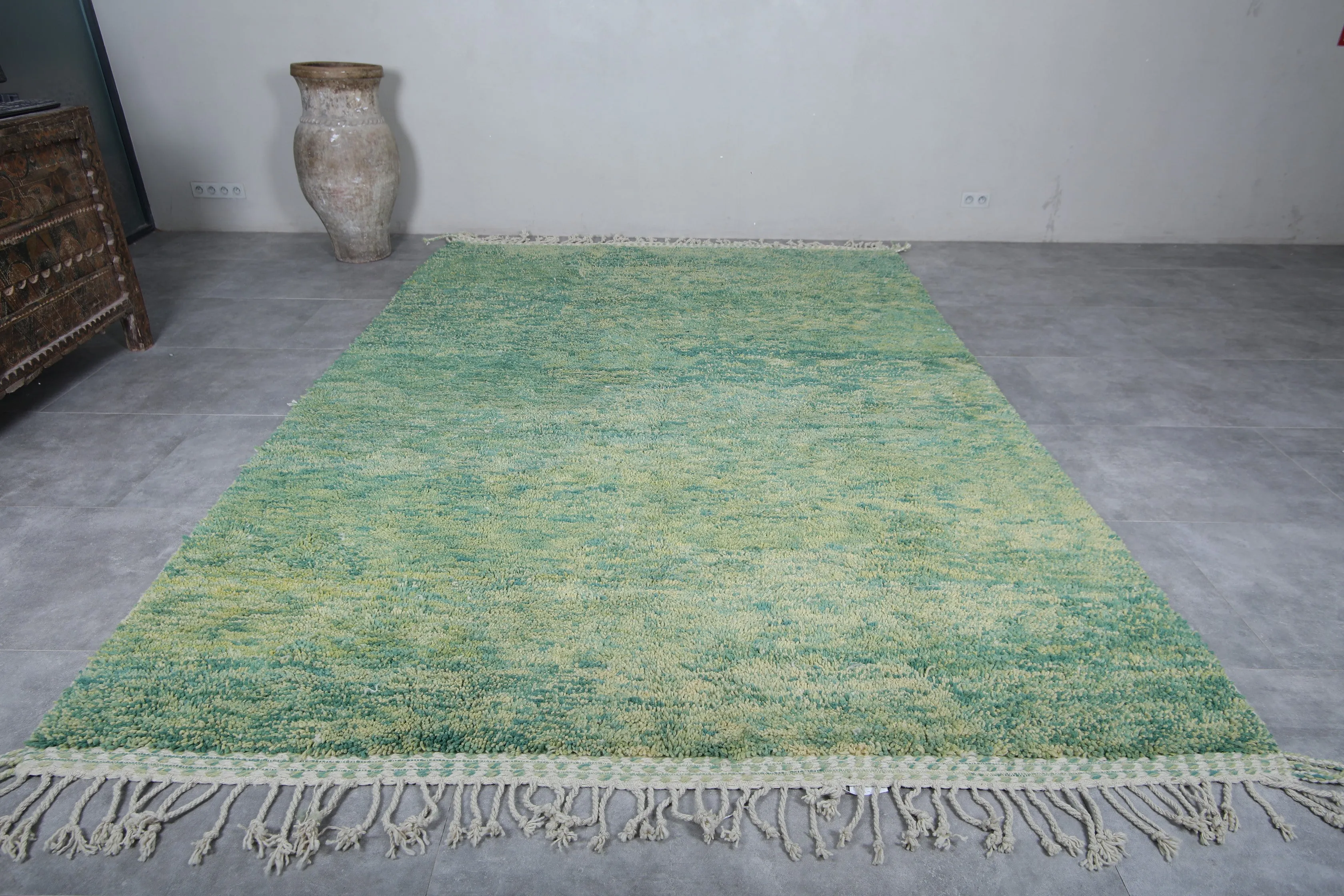 berber area rug - Custom green rug - Moroccan rug