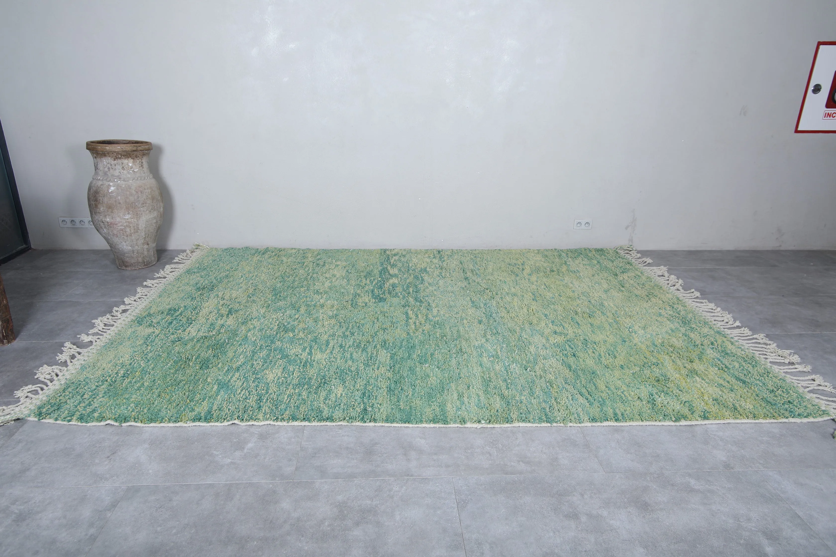 berber area rug - Custom green rug - Moroccan rug
