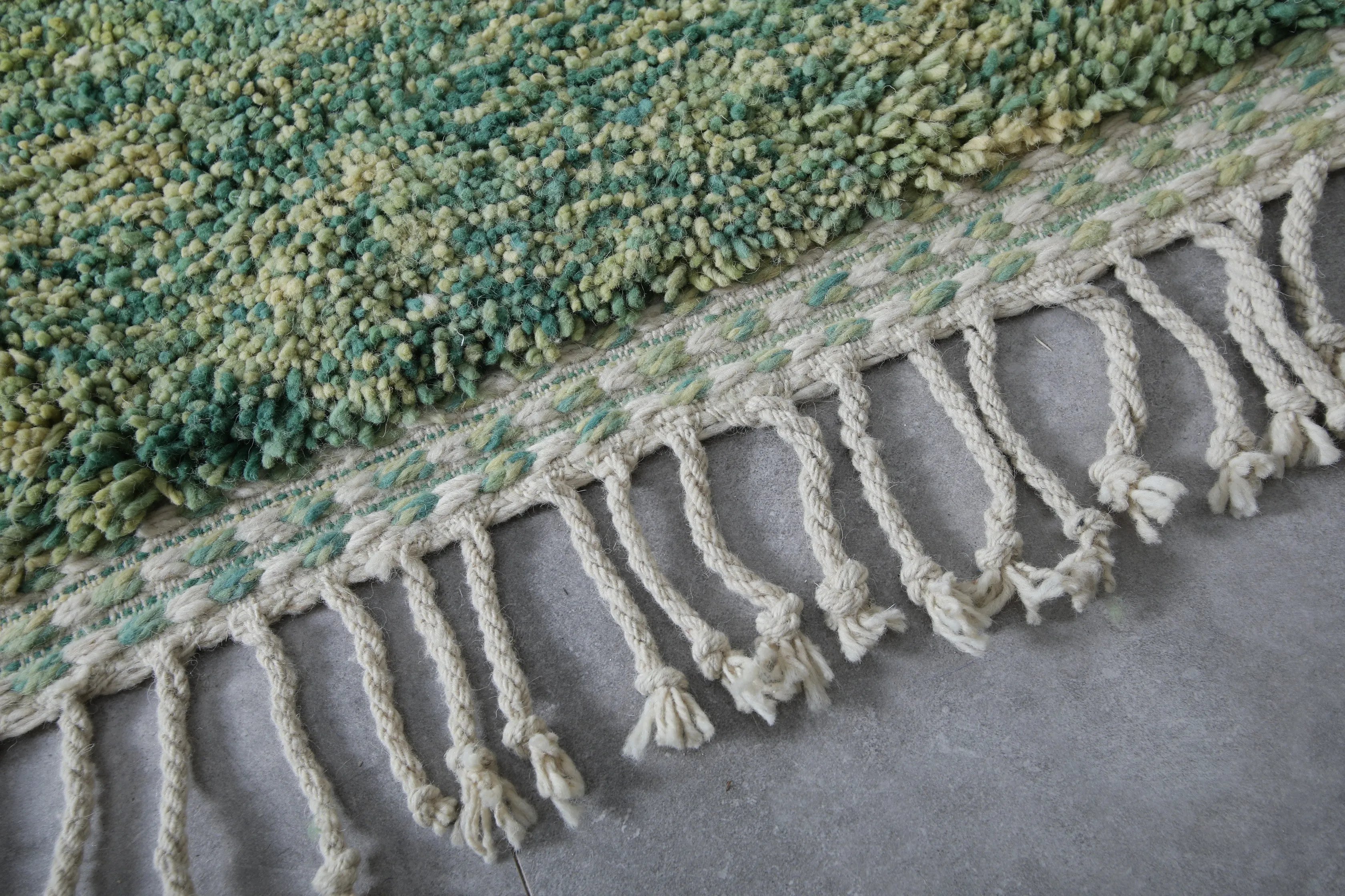 berber area rug - Custom green rug - Moroccan rug
