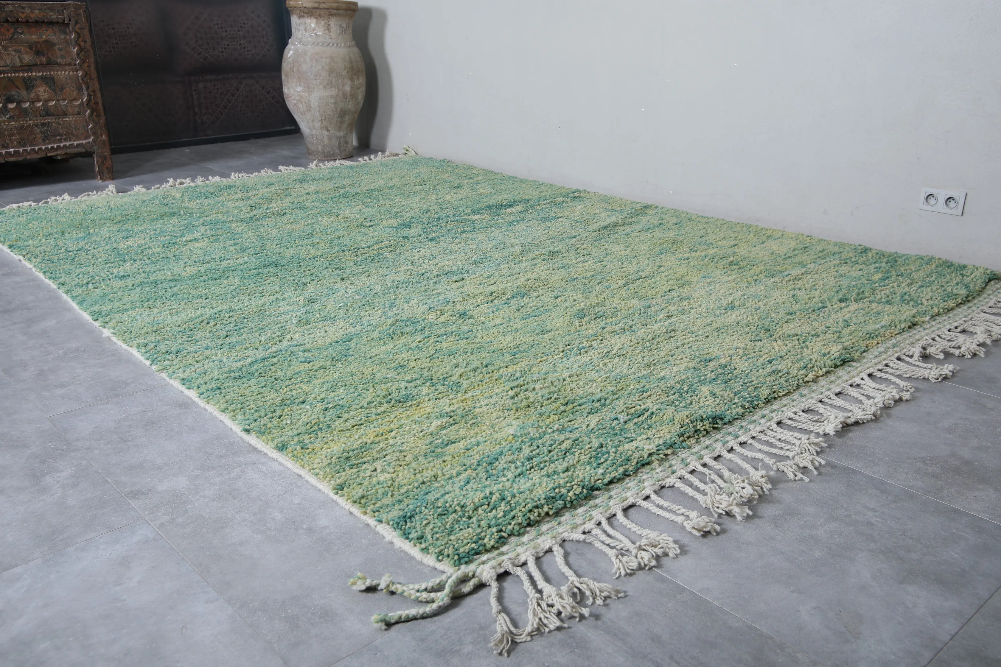 berber area rug - Custom green rug - Moroccan rug