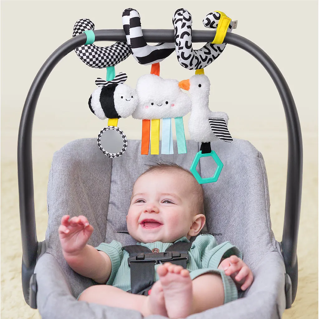 Bitzy Bespoke™ Itzy Bitzy Spiral Car Seat Activity High Contrast