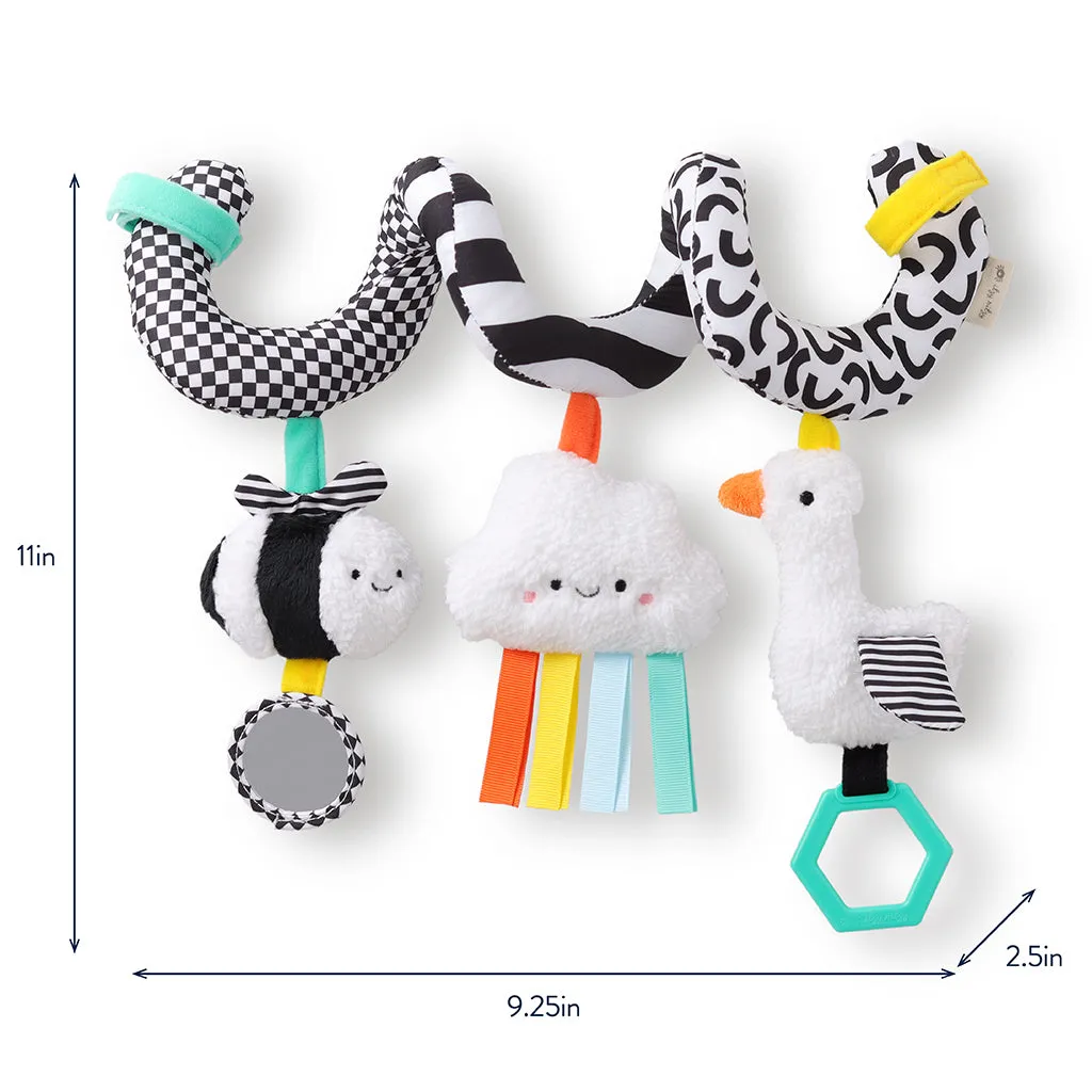 Bitzy Bespoke™ Itzy Bitzy Spiral Car Seat Activity High Contrast