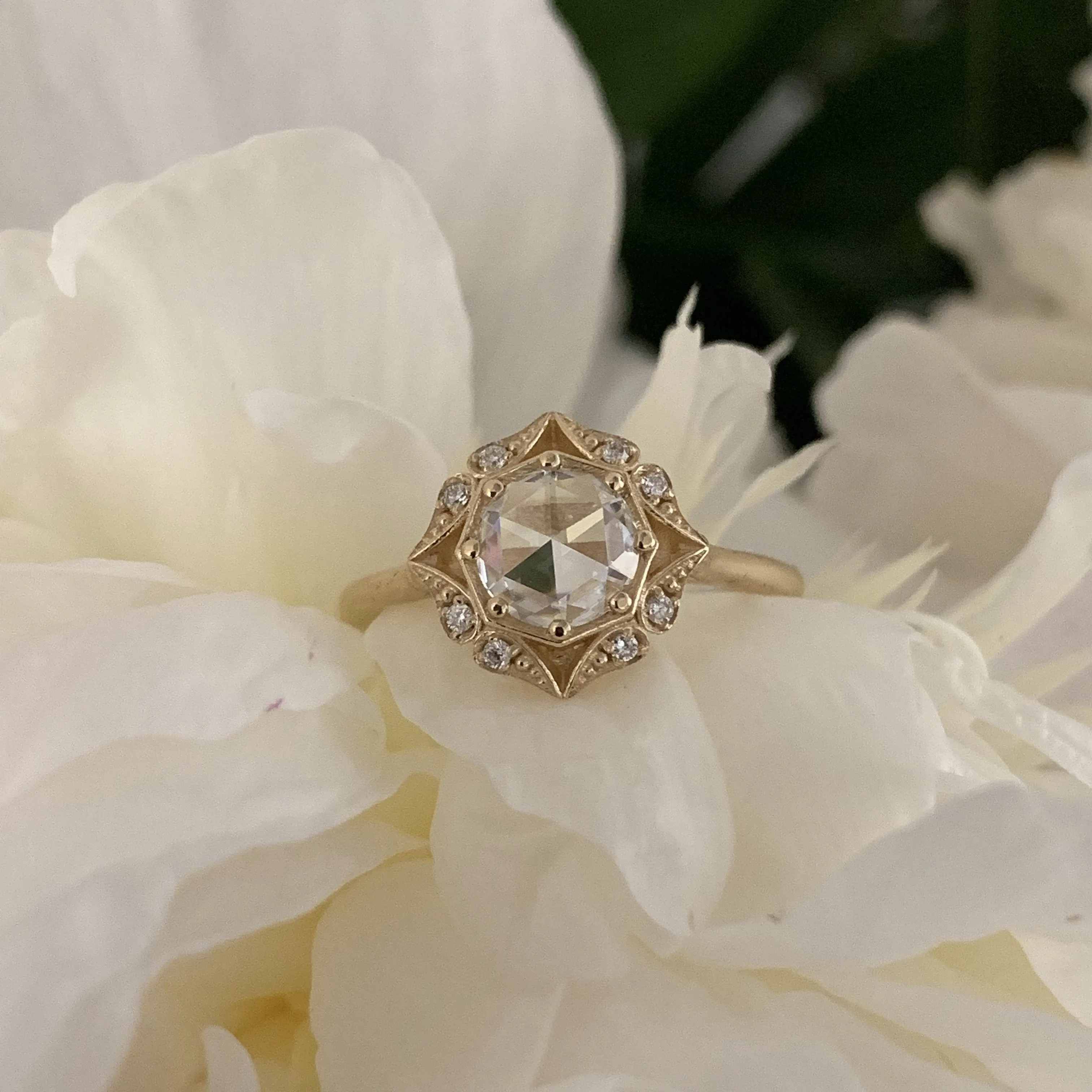 Bostonian Lila with Moissanite