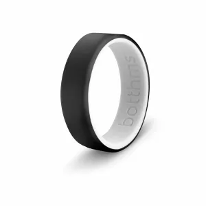 botthms Double Black Silicone Ring