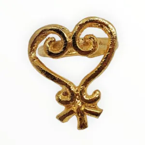 Brass Bronze Rings | Adinkra Symbol Gold | Geri's Bluffing Boutique