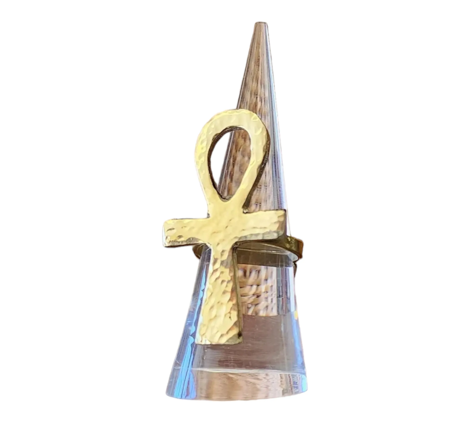 Brass Bronze Rings | Adinkra Symbol Gold | Geri's Bluffing Boutique