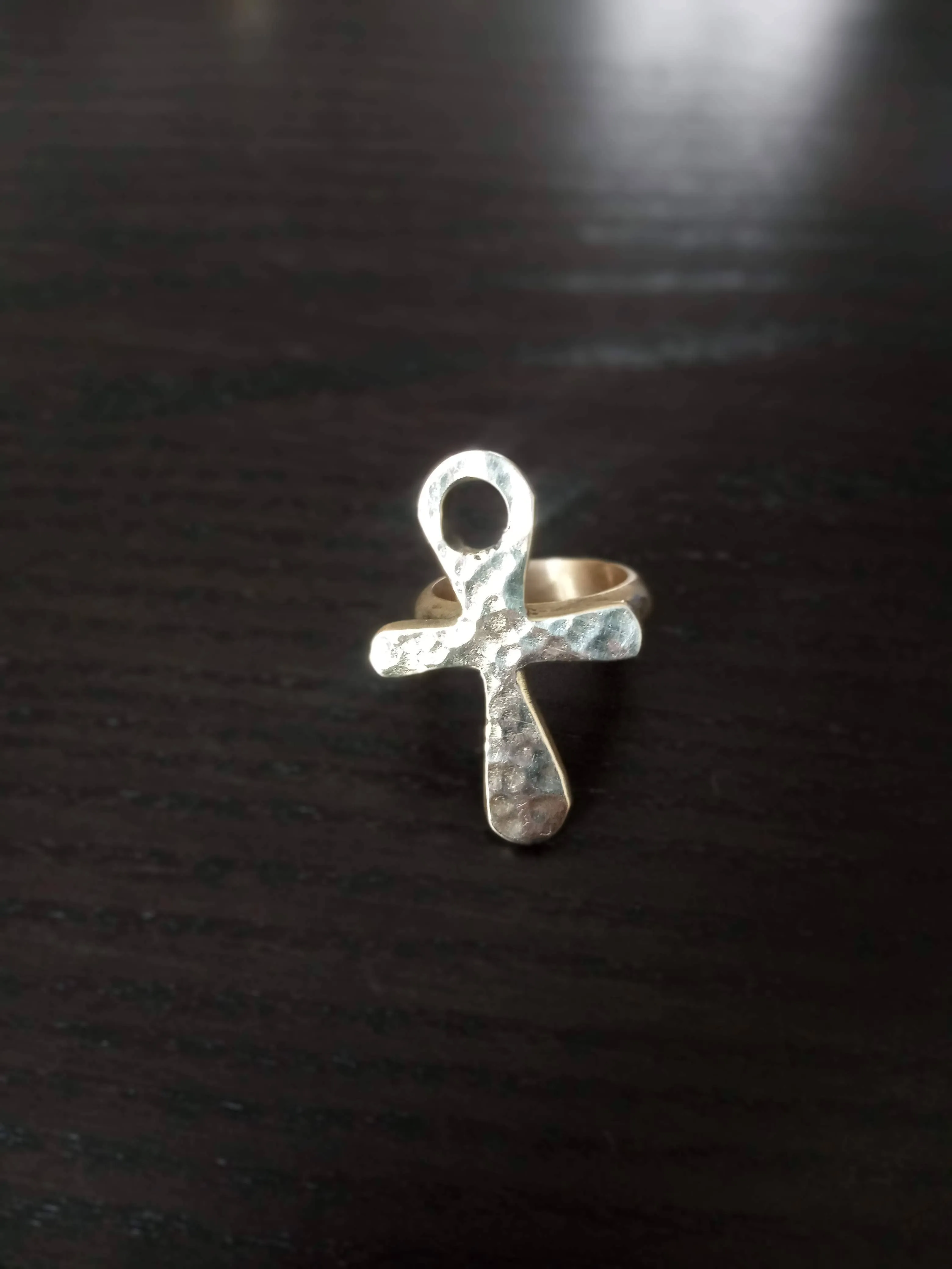 Brass Bronze Rings | Adinkra Symbol Gold | Geri's Bluffing Boutique