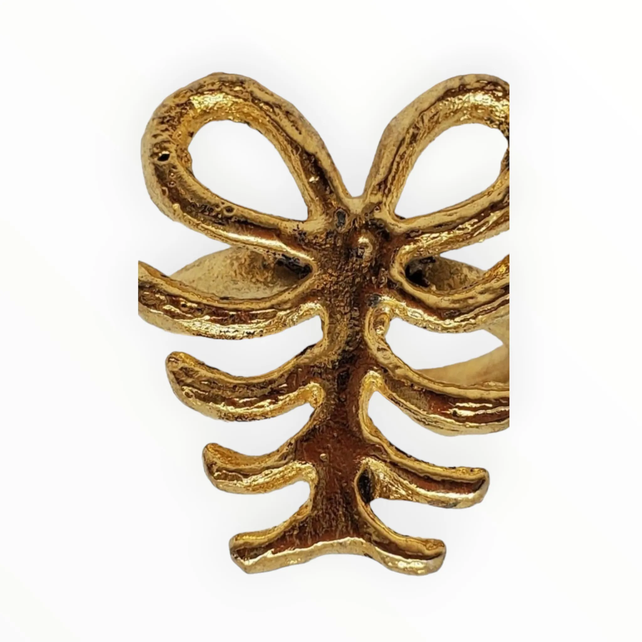 Brass Bronze Rings | Adinkra Symbol Gold | Geri's Bluffing Boutique