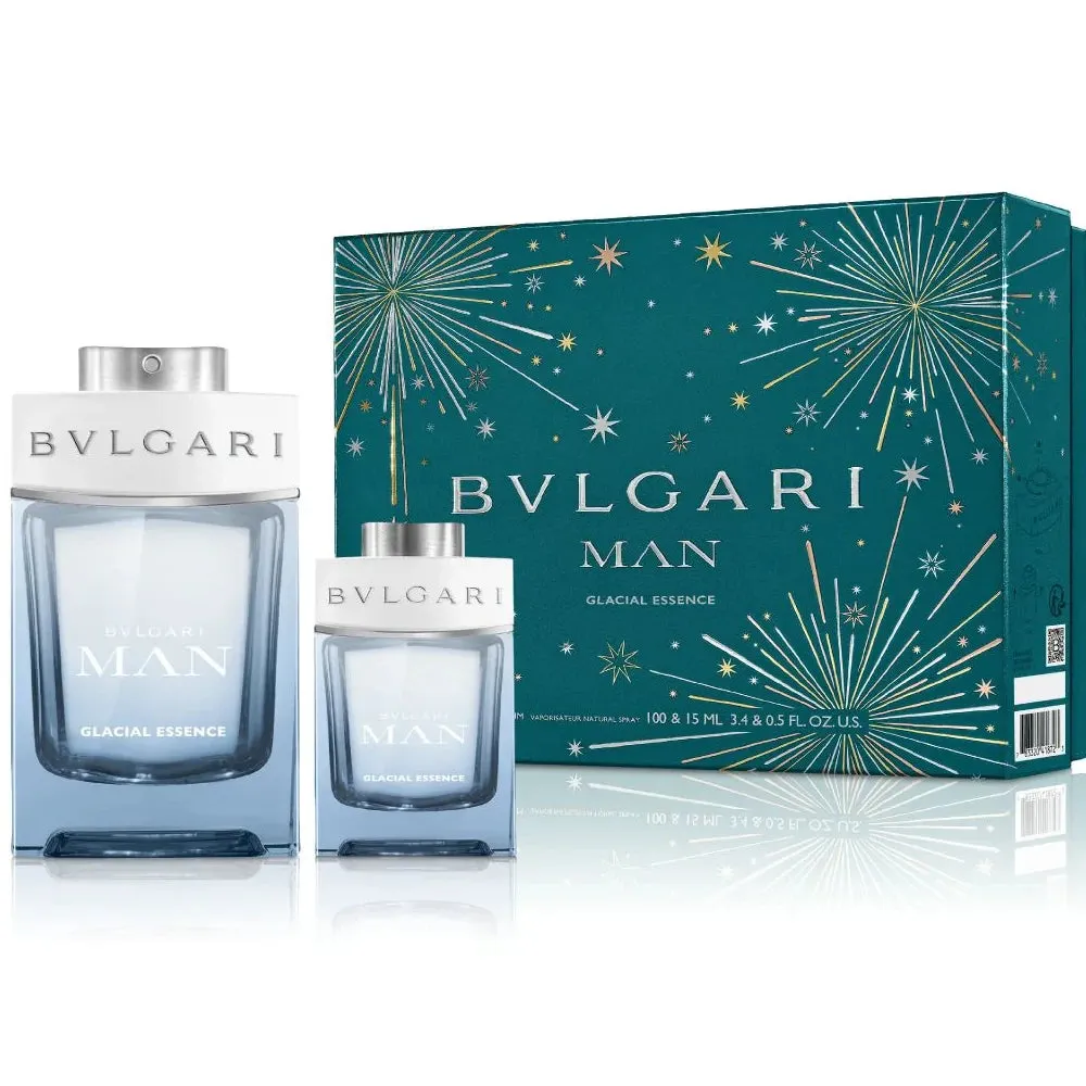 Bvlgari Man Glacial Essence Gift Set For Men