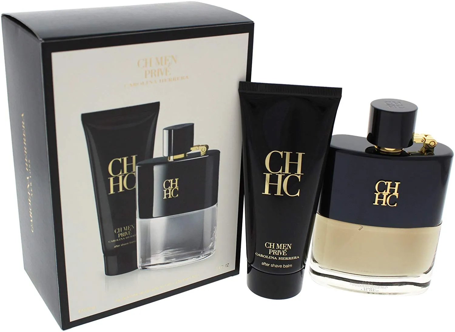 CAROLINA HERRERA Prive Edition Travel Set For Men, Perfume 100   After Shave Balm 100 ml