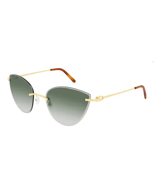 CARTIER | C Décor Woman Sunglasses | Green