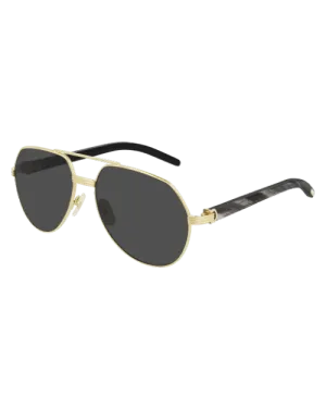 CARTIER | Gordon Man Sunglasses | Gold & Horn