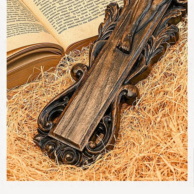 Christmas Crucifixion Wooden Beech Jesus Cross Carving Cathilic Wall Decoration Sculpture Crafts