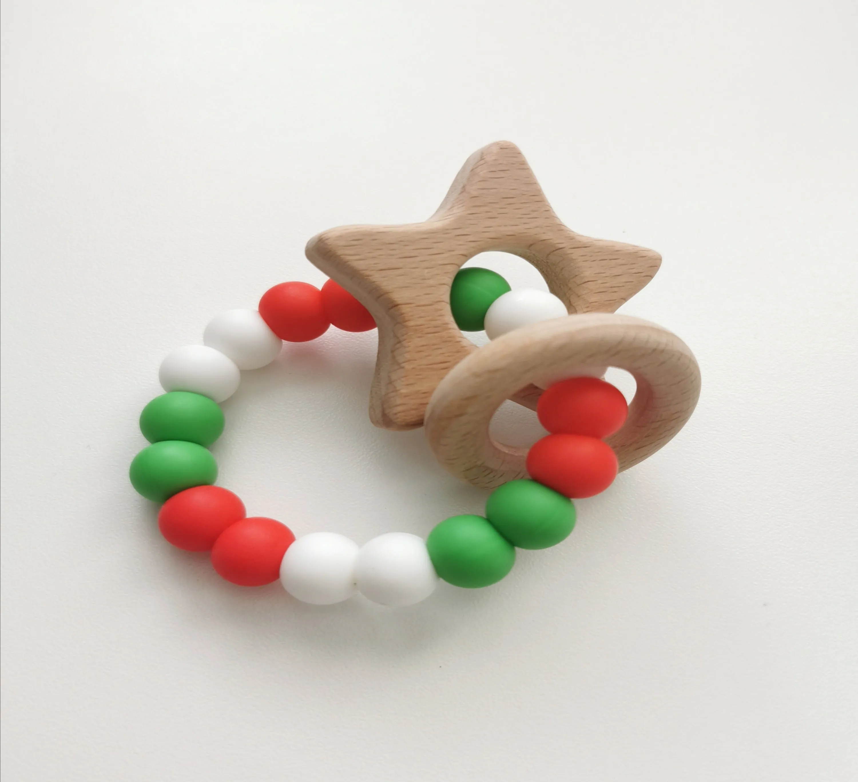 Christmas Star Teething rattle toy