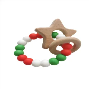 Christmas Star Teething rattle toy