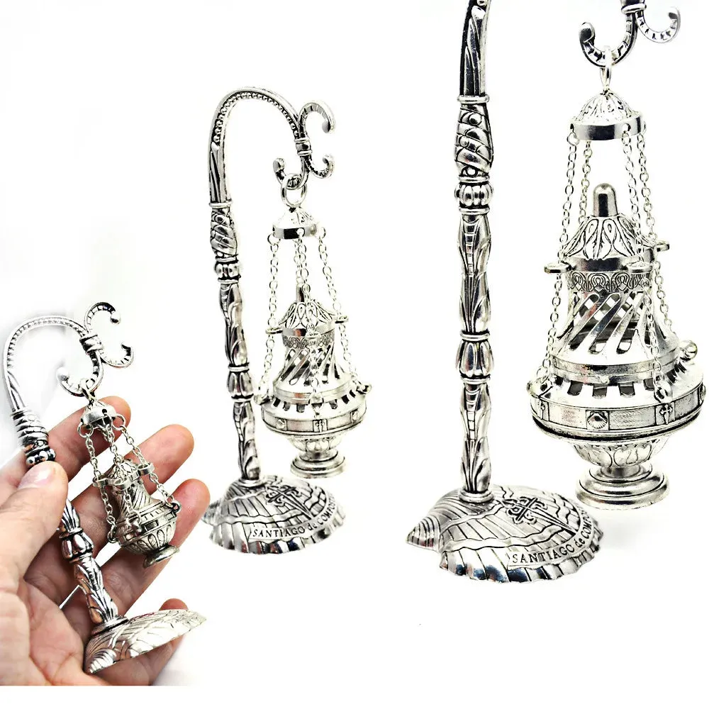 Church Utensils Censer Cross Christian Religious Catholic Incenso Articulos Priest Home Decor Orthodox Gift
