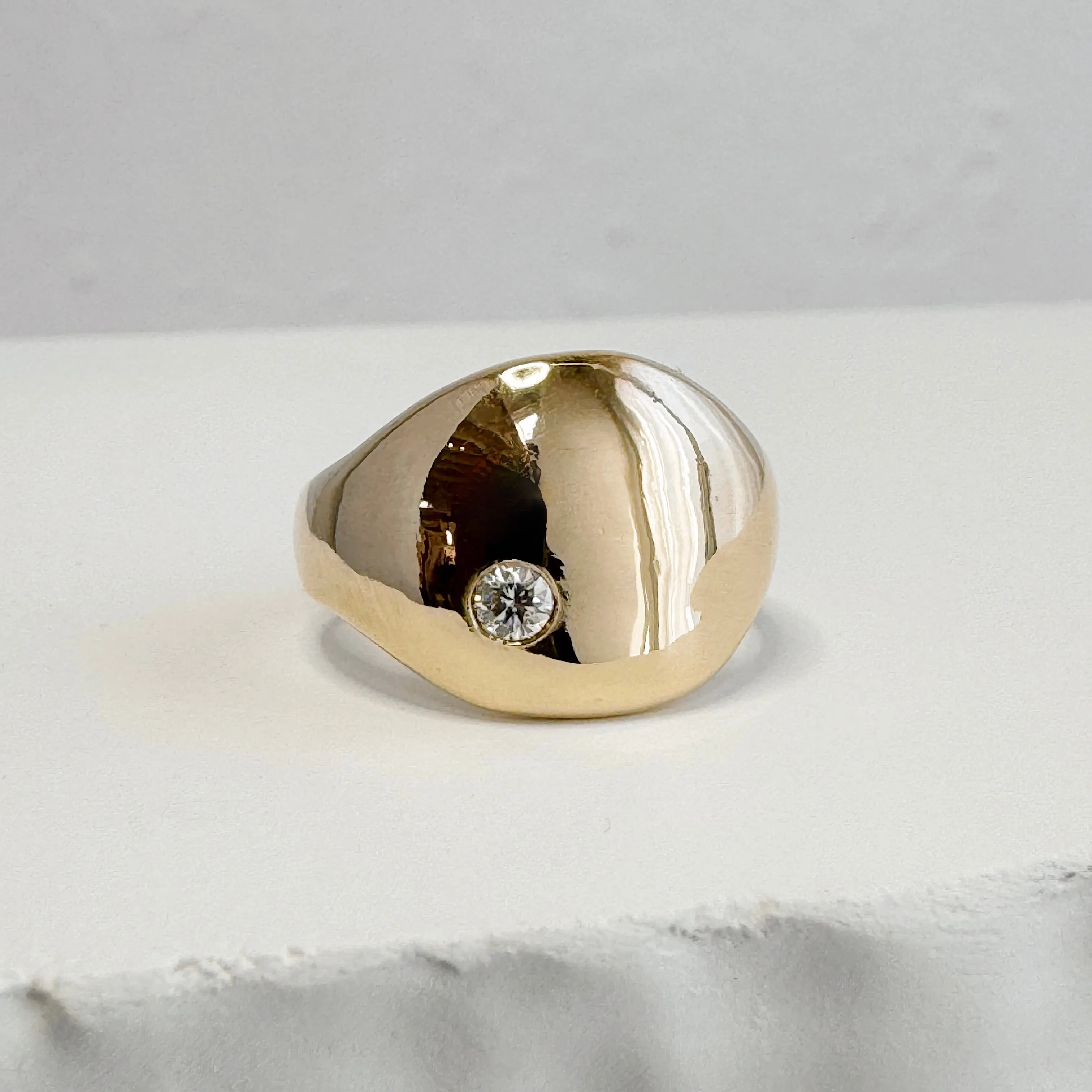 Cocoon Ring | Gold   Diamond