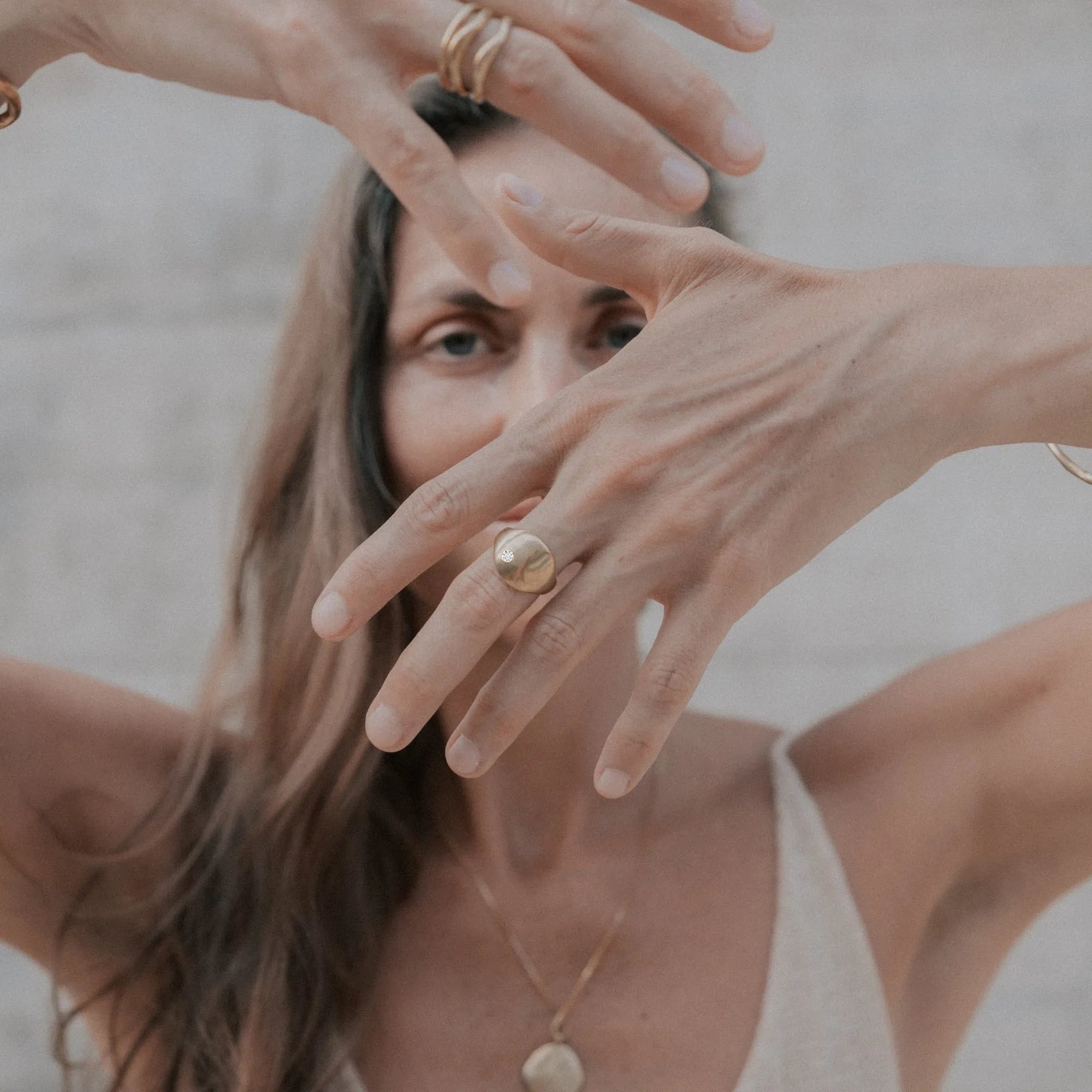 Cocoon Ring | Gold   Diamond