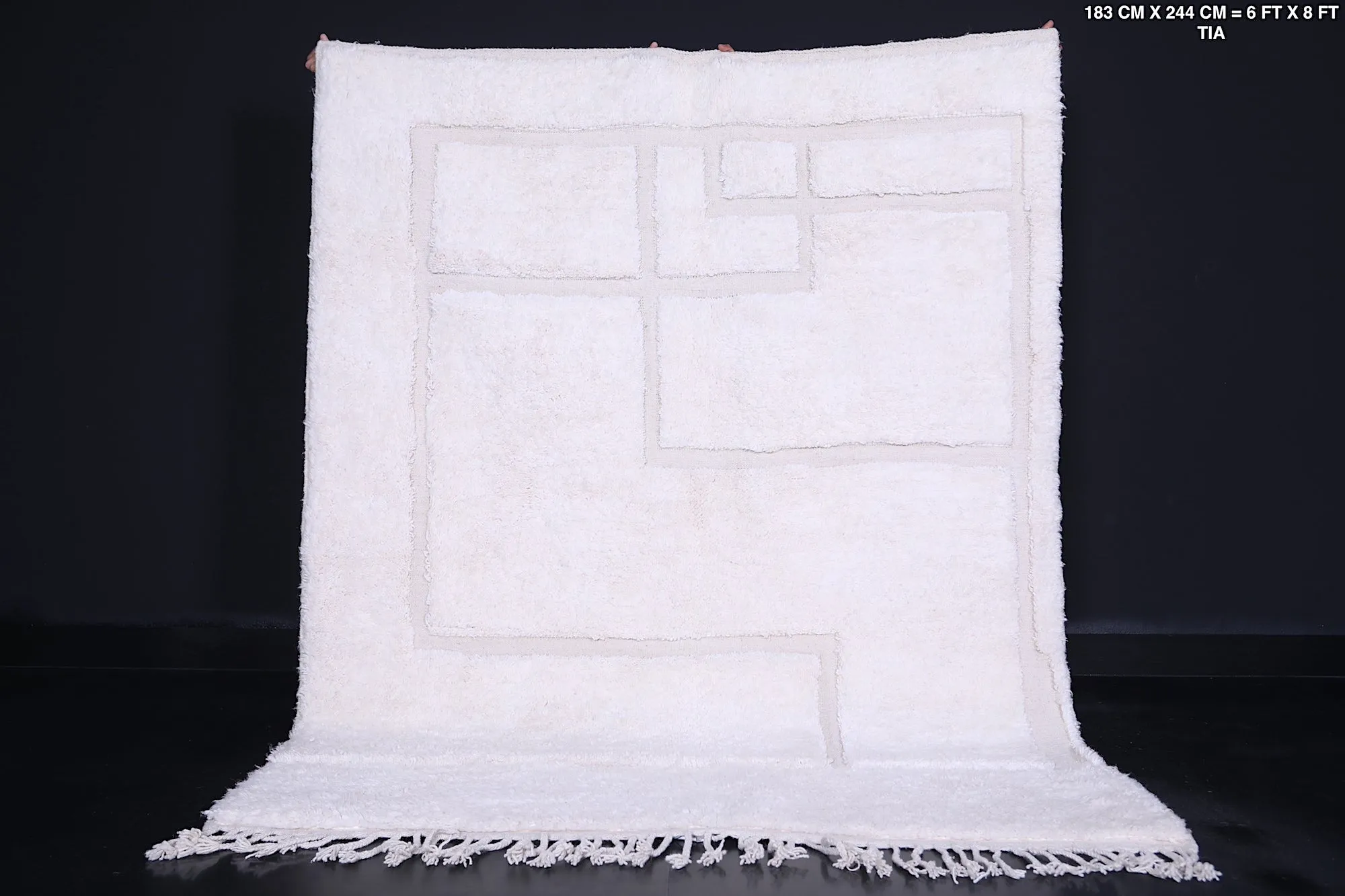 Contemporary rug - White Moroccan rug - Berber rug